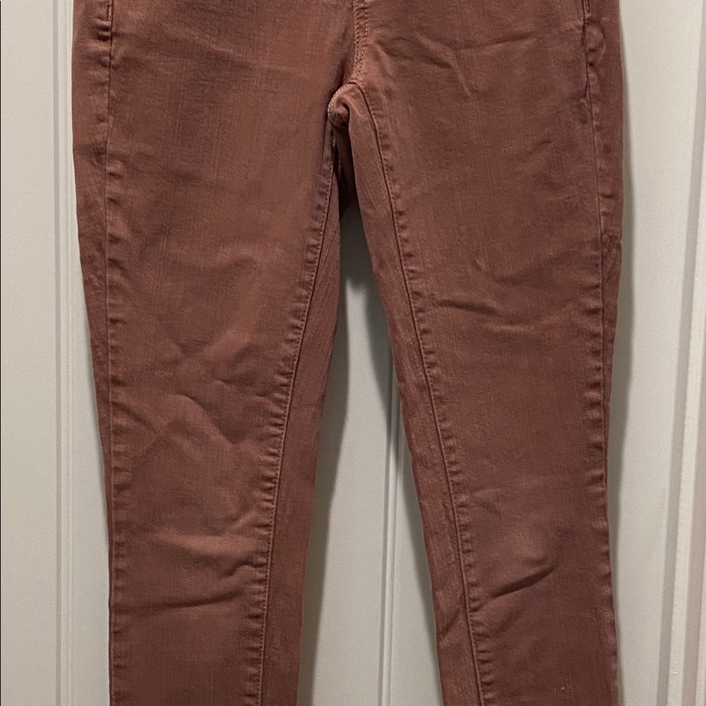 Dusty rose colored jeans